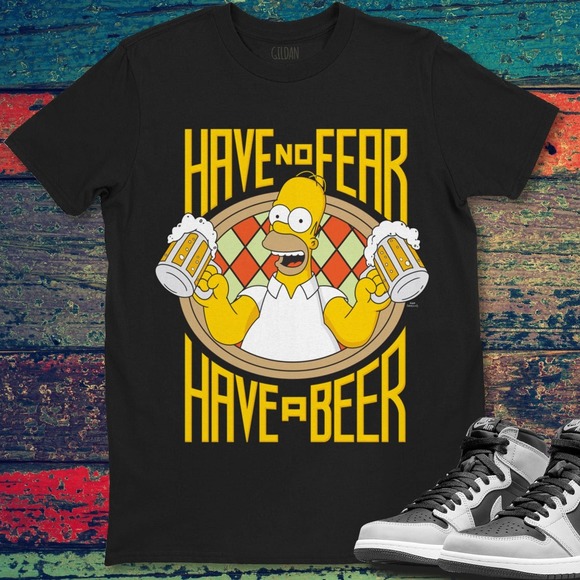 The Simpsons Homer Have A Fear Have A Beer T-shirt Unisex T-Shirt For Men Women - Picture 1 of 2